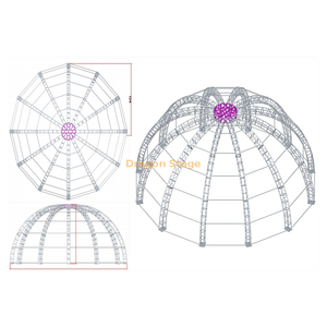 Aluminum Dome Design Roof Truss Structure System for Concert Lighting Stage Equipment