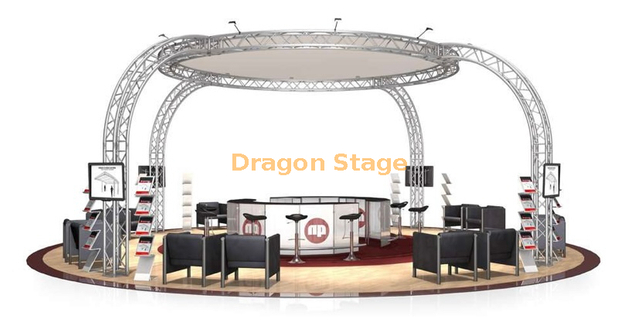 Circle Roof Design 6x6m Booth Stand Truss System