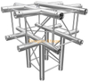 dragonstage Aluminum Spigot 300x300mm / 289x289mm Square Box 5 Ways Corner Truss