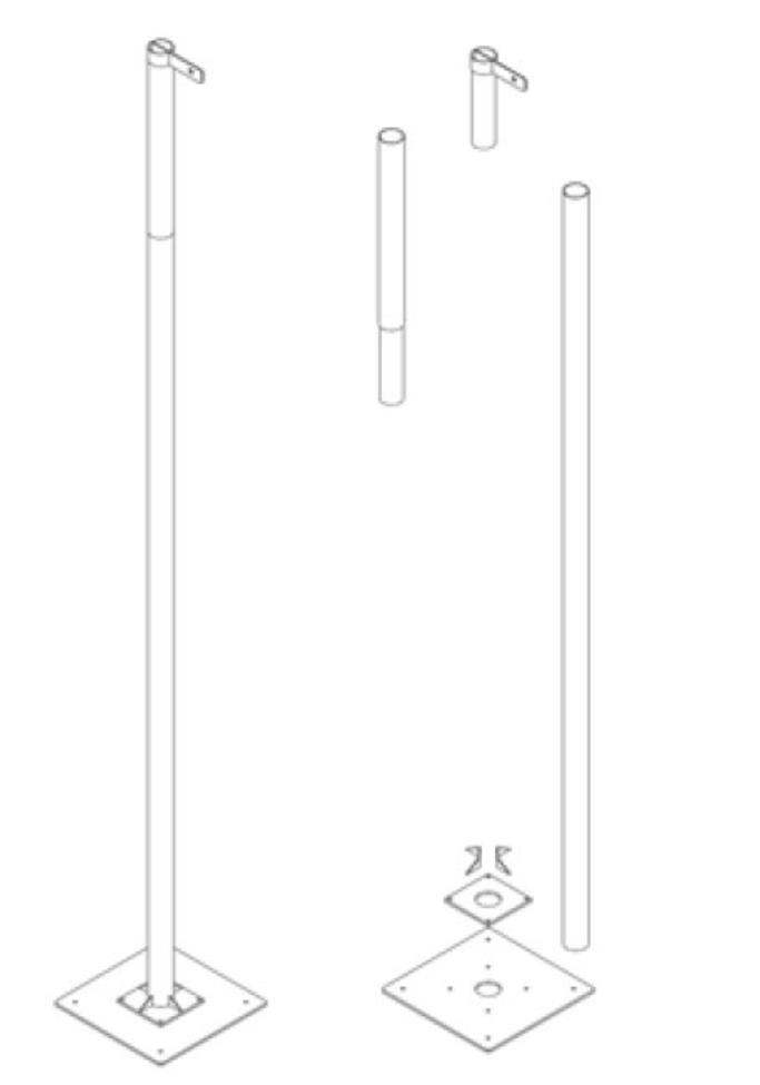 how to amount counterweight base