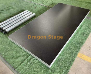 4x8ft Aluminum Alloy Square Leg Quick Locking Easy Assemble Movable Portable Stage