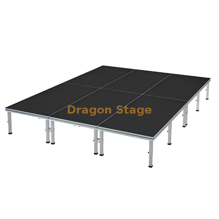 Aluminum 1.22x2.44m Square Leg Quick Locking Easy Assemble Movable Portable Stage