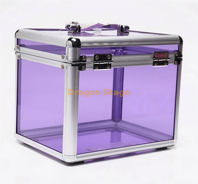 Transparent Acrylic Hard Event Portable Cosmetic Makeup Bag Cases