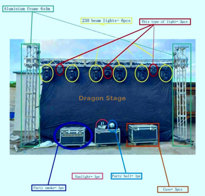 Bolt Truss Background Gentry Truss for Outdoor Lighting 6x4m