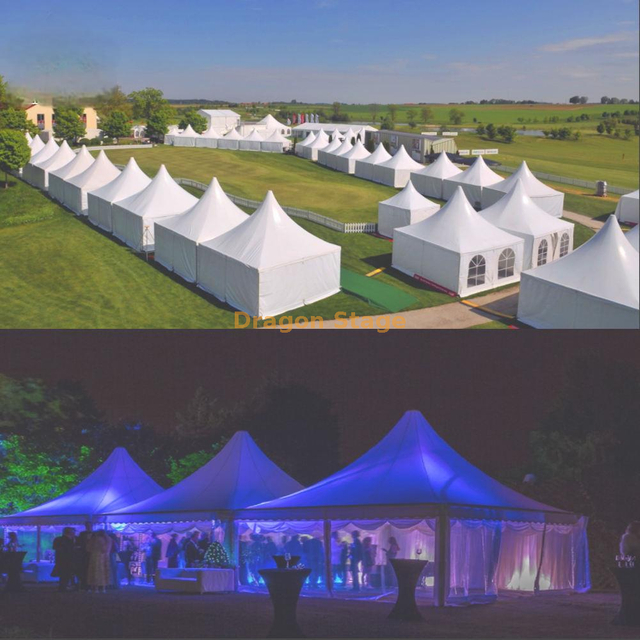 10x10ft 20x20 Outdoor Event High Peak White Tent for 100 seater 