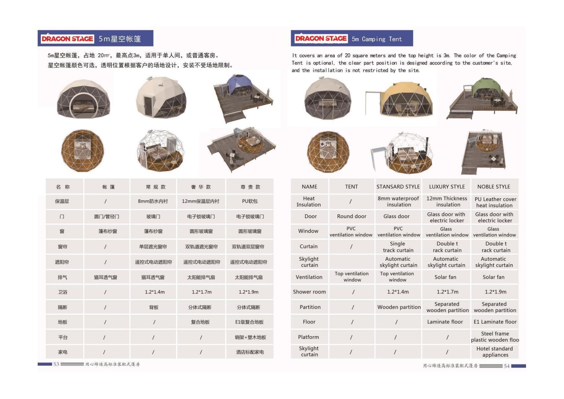 Feature Diameter 5m and 6m Dome Tent (1)