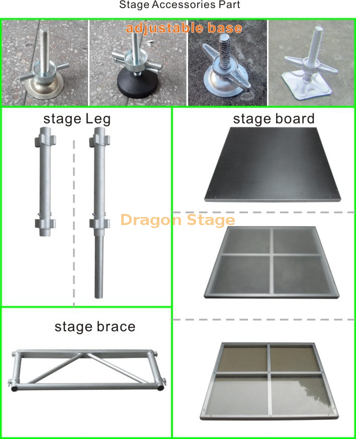 glass stage setup