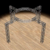 Global Truss 20'x20' Trade Show Booth / Exhibit System - Modular F34 Circular Box Truss