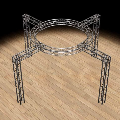 Global Truss 20'x20' Trade Show Booth / Exhibit System - Modular F34 Circular Box Truss