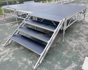 1.22x2.44m Modular Anti Slip Surface Stage Platform 13.42x9.76m