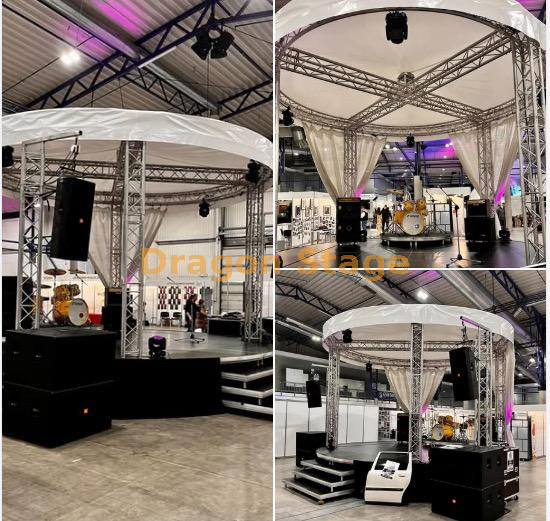 300X300mm Aluminum Diameter 6m Round Ceiling Truss for Wedding Trade Show