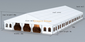 Aluminum Normal Style Large Promotion Event Tent 50x25m