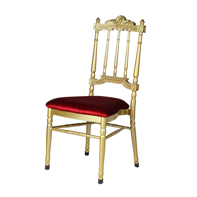 Wholesale of Golden Bamboo Chair, Aluminum Alloy Dining Chair, Metal Crown Bamboo Chair, Wedding, Outdoor Hotel Chair by Manufacturer