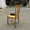 Metal hotels, restaurants, dining chairs, European wedding and ancient castle chairs, titanium soft packaging, bamboo joint chairs, factory direct sales