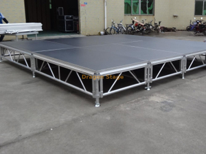 Plywood Outdoor Aluminum Portable Stage 14x7m with 2 Stairs