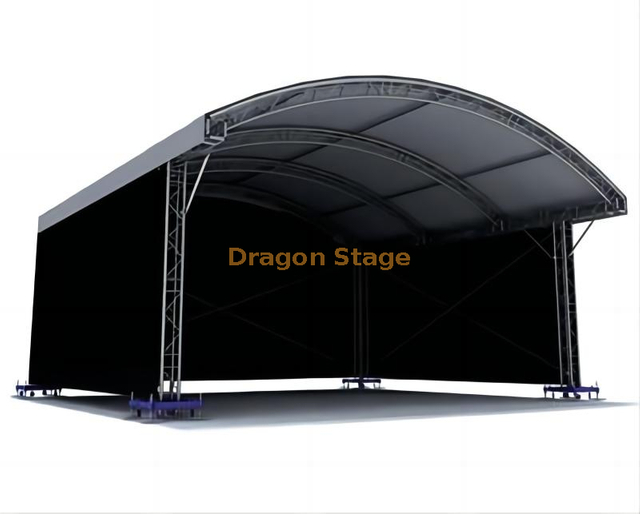 Curved Arched Roof Concert Truss Stage 10x6x6m