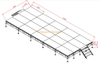 Outdoor Indoor Removable Modular Event Stage 10x4m