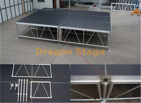 Aluminum Modular Event Stage Setup Platform with 2 Stairs 10x10m from ...