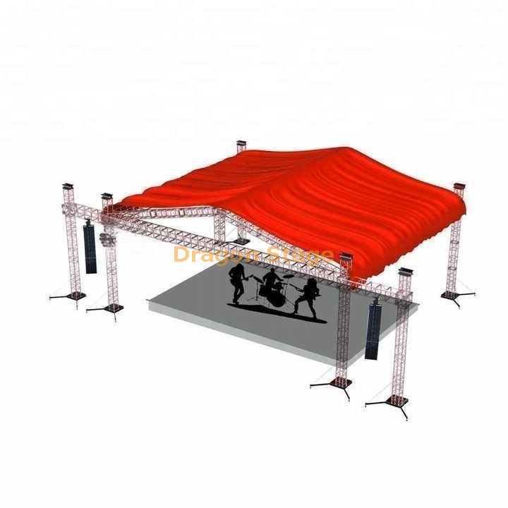 Aluminum Event Party Canopy Roof Stage Truss System 6x4x5m