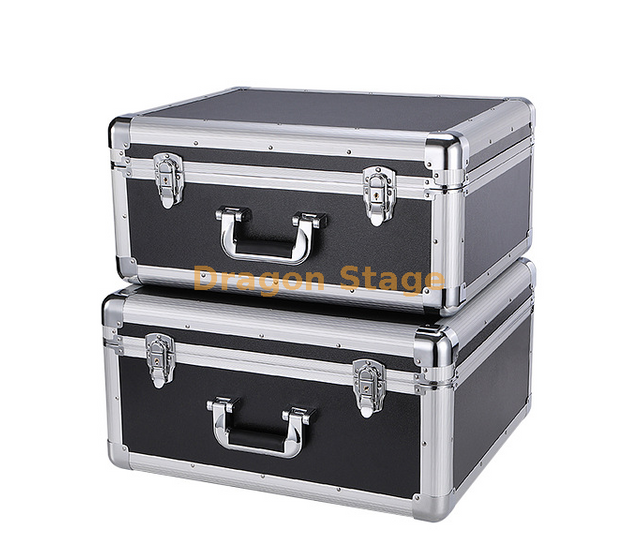 Black Party Small Customized Aluminum Frame Tool Case