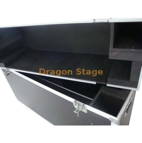 Plywood Fireproof Event Aluminum Flight TV Case with Wheels