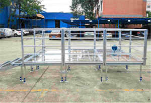 Aluminum Glass Stage for Wedding 14.64x3.66m