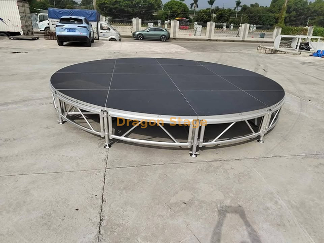 4m Diameter 1.2-2m High Custom Round Hurch Church Stage Design 2020