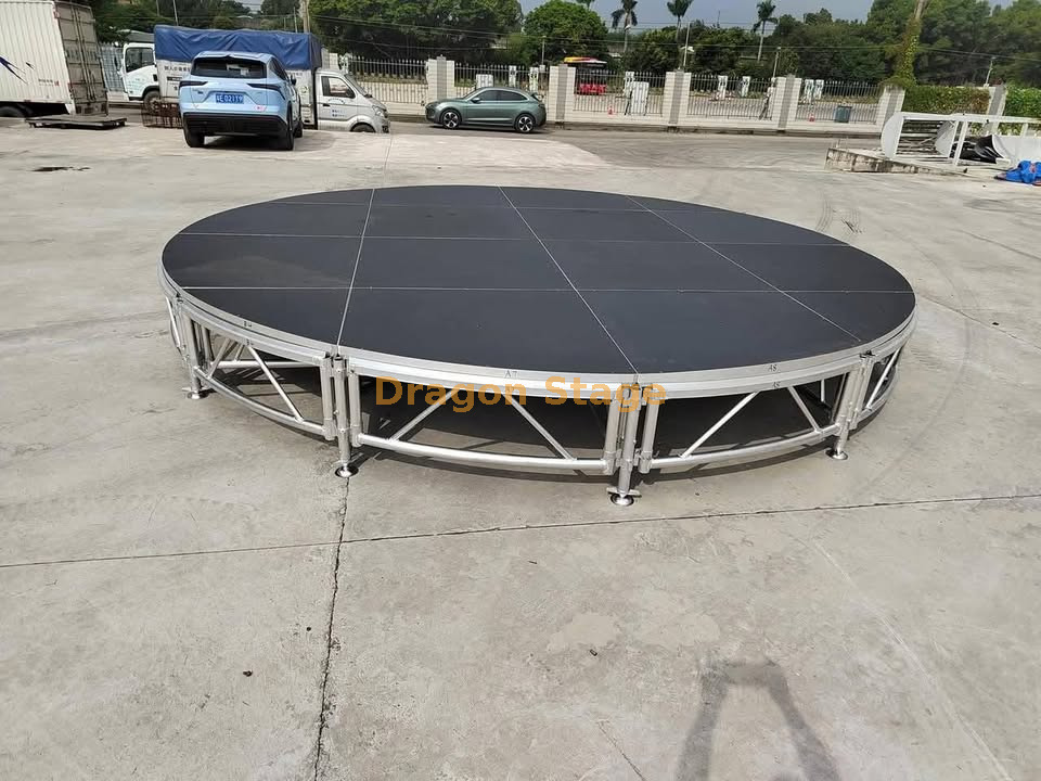 4m Diameter 1.2-2m High Custom Round Hurch Church Stage Design 2020
