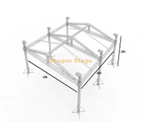 Outdoor Aluminum Event Stage Lighting Truss 60x40x18ft