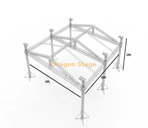 Outdoor Aluminum Event Stage Lighting Truss 60x40x18ft