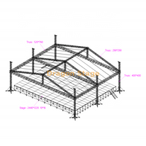 18x18x10m Outdoor Concert Roof Truss Stages