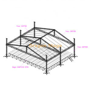 18x18x10m Outdoor Concert Roof Truss Stages