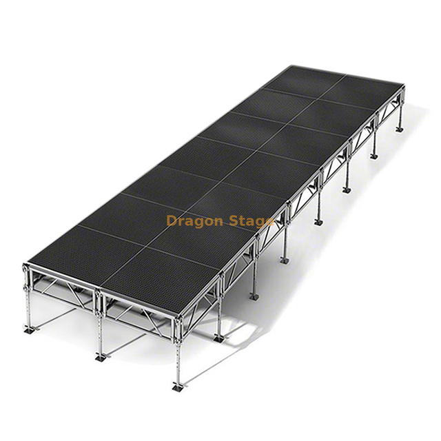 Heavy-Duty Modular All-Terrain Portable Platform 8.54x2.44m Aluminum Mobile Stage 
