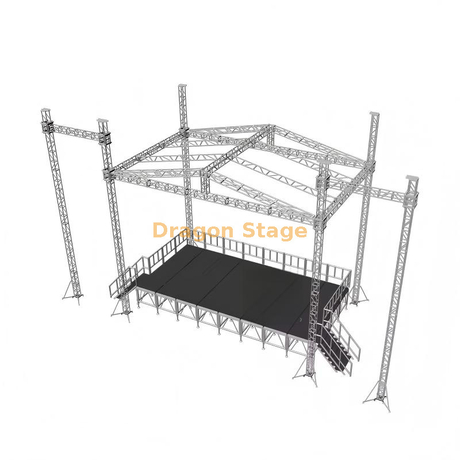 15x9x11m Professional Concert Roof Stage System with 15m Speaker Towers