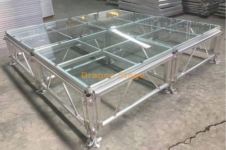 Aluminum Acrylic Wedding Platform 2.44x2.44m
