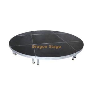 2.5m / 3m Diameter Quick-Lock Round Stage (0.3m Height, Portable Circular Platform)