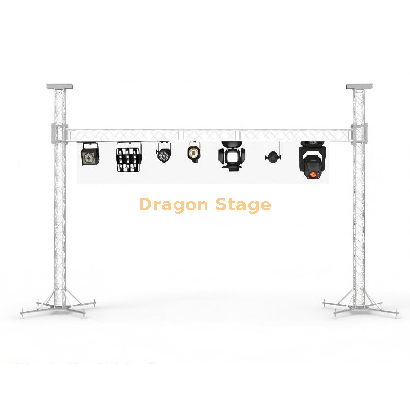 7x7m Aluminum Alloy Goal Post Truss System | Mobile LED & Stage Lighting Rig