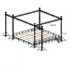7x7x7m Aluminum Event Stage Truss System with 2m Line Array Speaker Wings