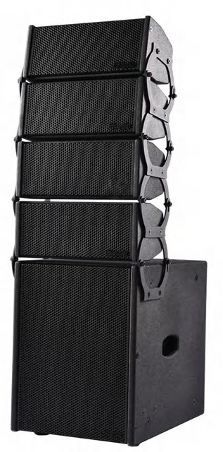 HL2450 Dual 4 Inch Passive Line Array Speaker for Small Events, Churches & Conference Sound Systems