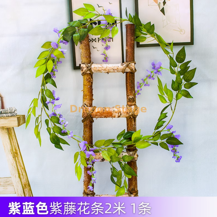 蓝色 紫蓝紫藤花1条