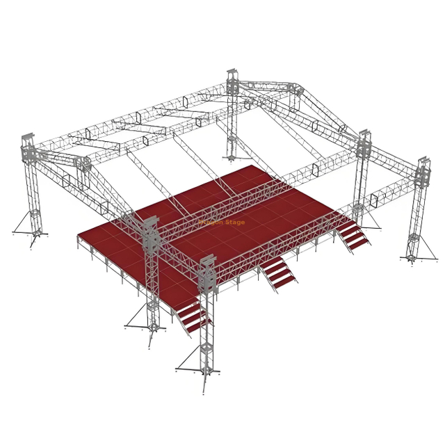 Custom Concert Saddle Roof Stage 12x9x5m