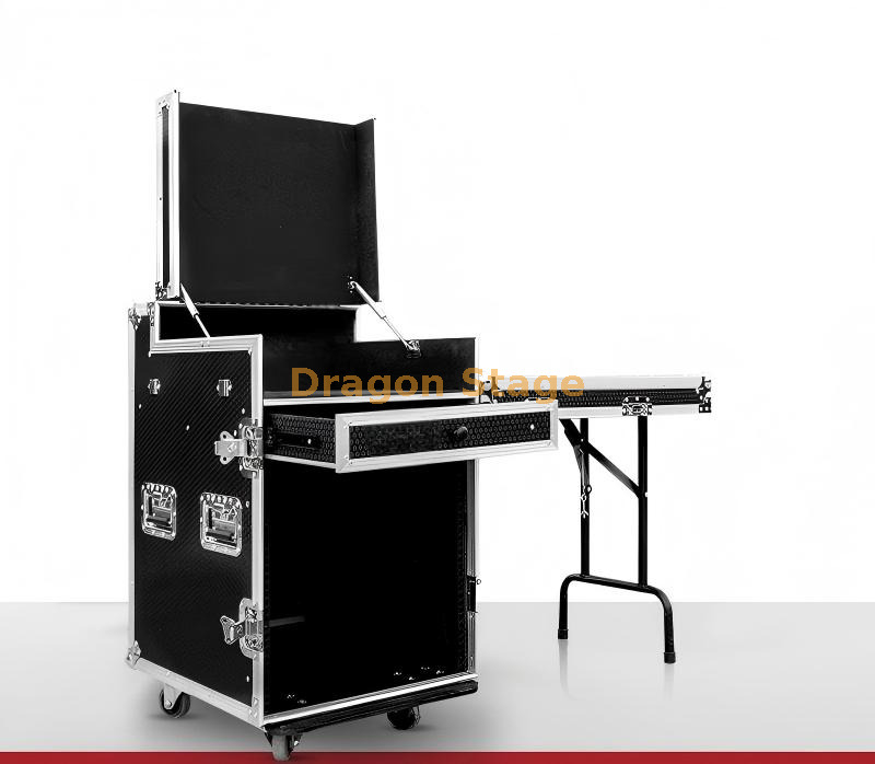 12U / 16U Professional Flight Case Rack Cabinet for Audio Equipment
