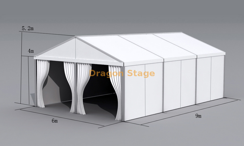6x9m Aluminum A-Frame Event Tent | Heavy Duty PVC Event Shelter with 6061-T6 Aluminum Frame