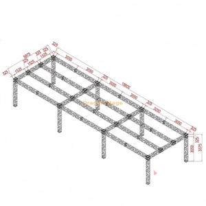 Ninja Warrior Obstacle Physical Training Truss Frame 20x6x3m