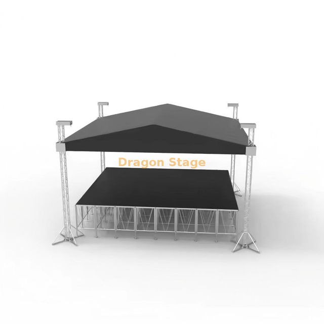 Aluminum Global Outdoor Roof Truss System Design 8x6x6m