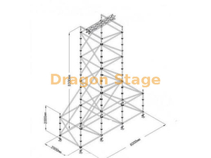 8.3m Heavy Duty Layher Truss Tower System for Line Array Sound & Lighting