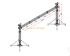 Portable Aluminum Gantry Lighting Truss System 12x6m (Ground Support Stage Lighting Structure)