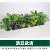 Simulated green plant set combination, simulated flower arrangement, indoor shopping mall flower trough, clear and lush -100 * 20 type