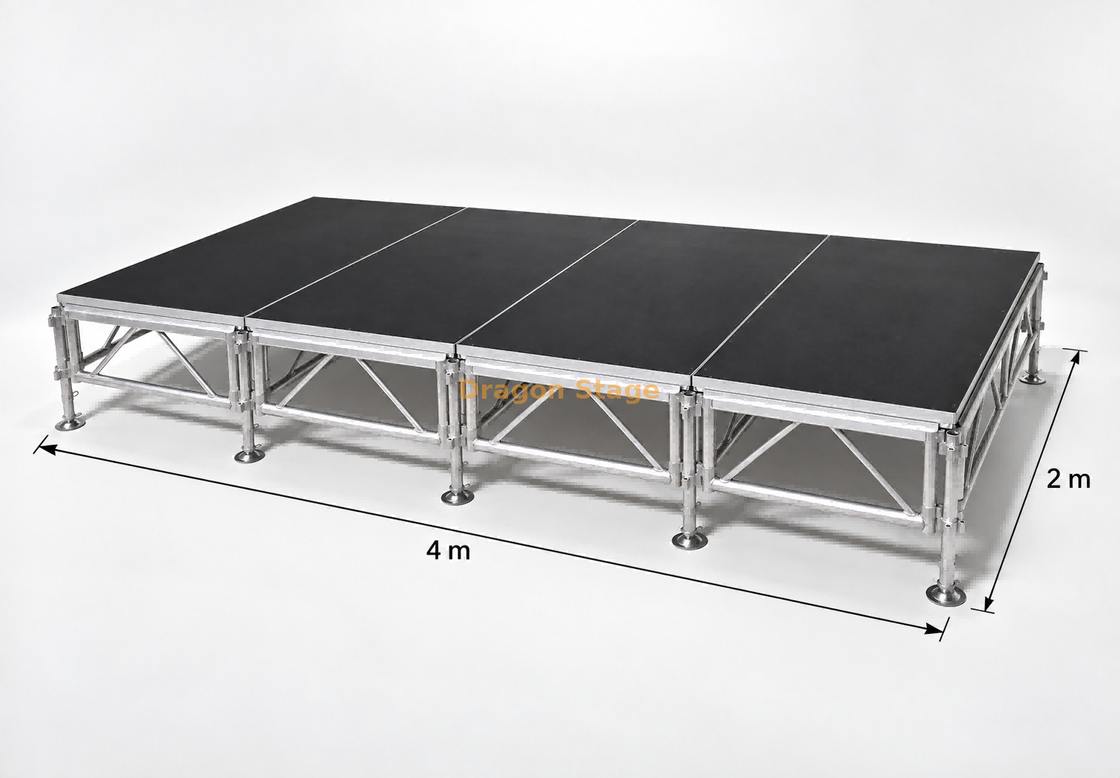 Concert Modular Truss Portable Stage Platform 4x2m with 2 Stairs