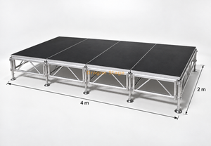 Concert Modular Truss Portable Stage Platform 4x2m with 2 Stairs
